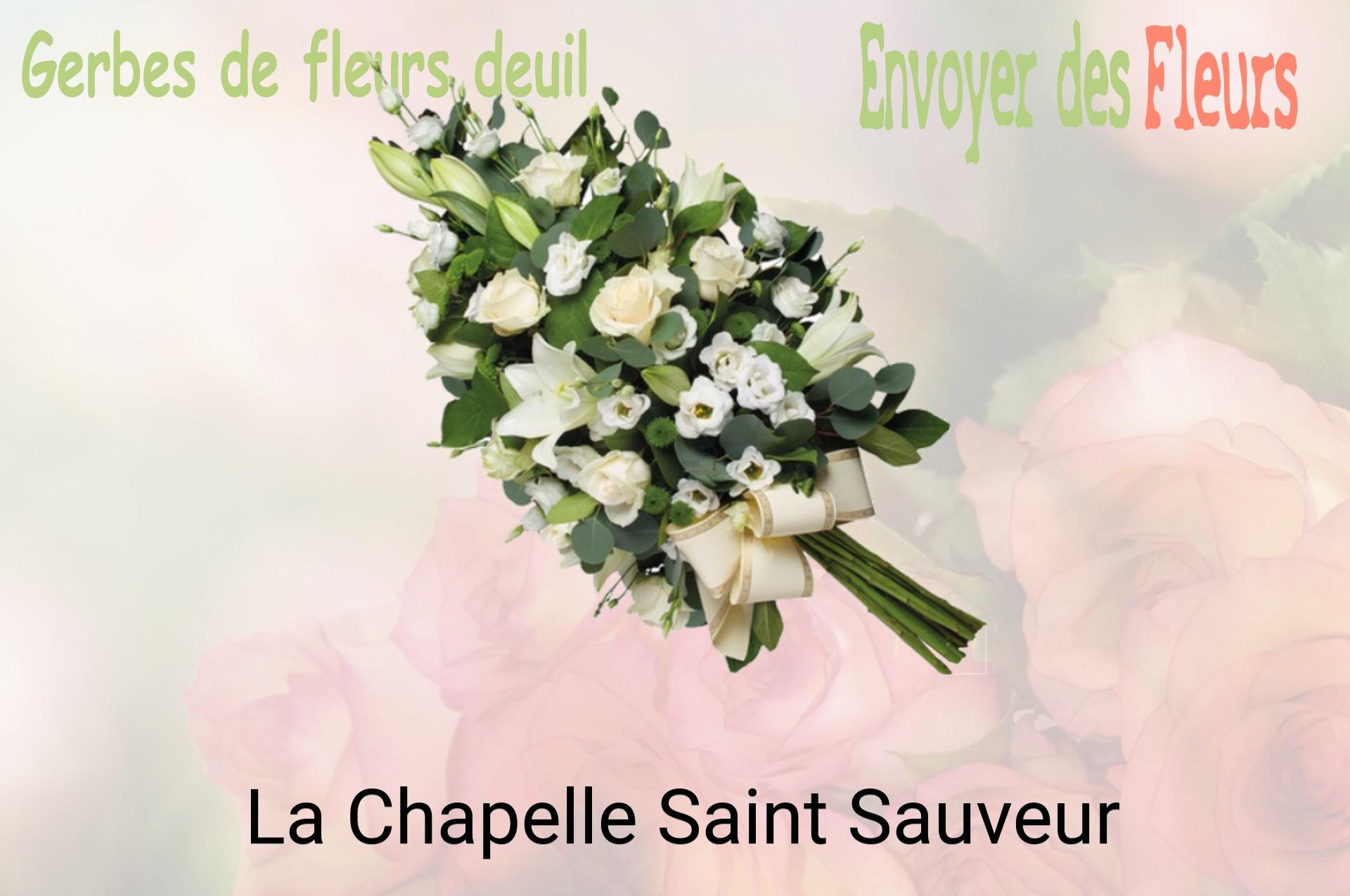 Gerbe de fleurs de deuil livrée à La Chapelle-Saint-Sauveur